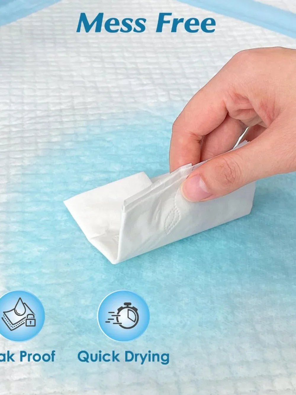 Wowflash Super Absorbency Disposable Diaper Pads for Baby, Puppy and Adults, Dis